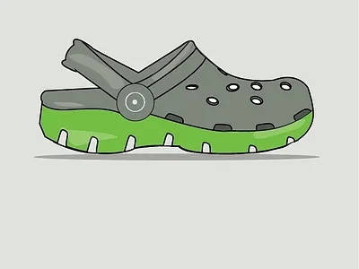 Crocs art branding design flat graphic design illustration illustrator vector