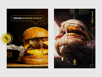 Burguemia Meet & Taste brand branding burguer design food graphicdesign logo restaurant type visual identity