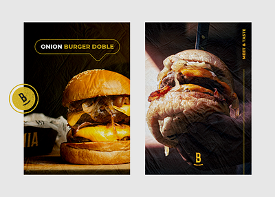 Burguemia Meet & Taste brand branding burguer design food graphicdesign logo restaurant type visual identity