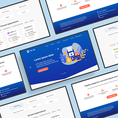 WEB interface bank design dribbble finance illustration