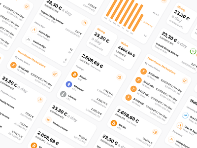 NiceHash iOS 14 Widgets bitcoin blockchain btc cards crypto design exchange ios ios14 iphone mining mobile mobile app nicehash ui ui design ux ux design widget widgets