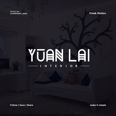 Yuan Lai logo brand design brand identity branding design graphic design logo logo design minimalist logo typography vector