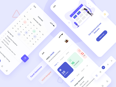 Task Management App design app designideas designinspiration dribble figma graphicdesign inspiration landingpage mobile design mockups purple task taskmanagament taskmanagamentapp uiux uiuxdesign uiuxdesigner userexperience userinterface webdesign