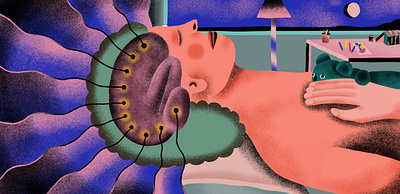 Spectrum Sleep branding design editorial editorial illustration illustration illustrator procreate
