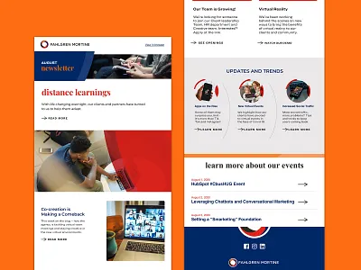 Agency Newsletter agency arch branding email newsletter newsletter design refresh ux