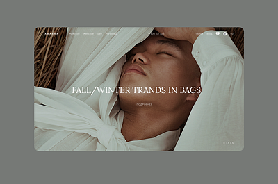 Fashion Bags Store Website Design design ui ux web