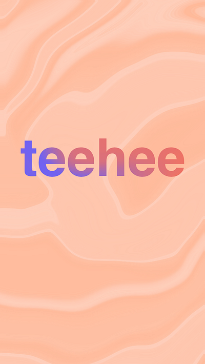 teehee app branding design illustration minimal