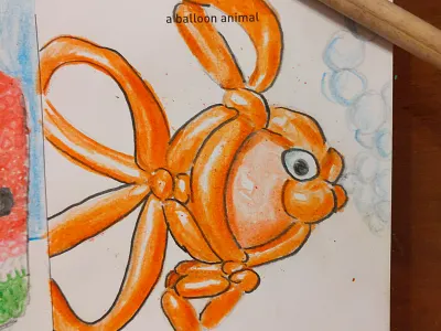 Fish Balloon Animal alabama balloon balloon animal fish illustration sketch