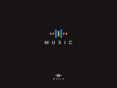 M Letter Mark Music Logo brand design brand identity corporate design illustration it service logo design logo designer logos. m letter logo music music app music player