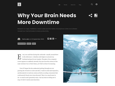 Blog Post article blog daily dailyui design post ui ux