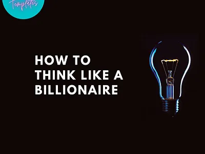 Custom Canva Templates - How To Think Like A Billionaire branding canva canva template design download for sale icon logo medium medium article