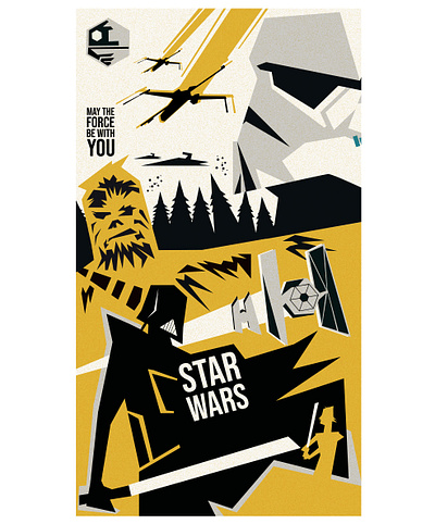 Star Wars | Fan wallpaper design diseñografico illustration ilustrator star wars vector wallpaper design