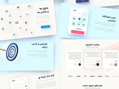 Payment services Website design farsi landingpage rtl ui ui design uidesign uiux website website design