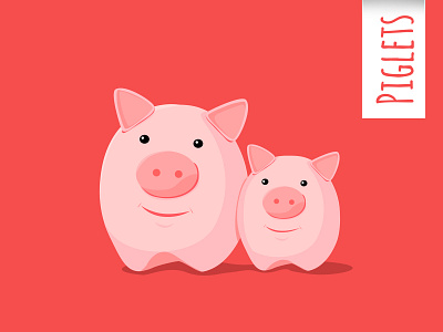 Piglets illustration pig piglets vector