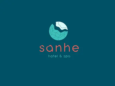 sanhe logo branding design illustration vector