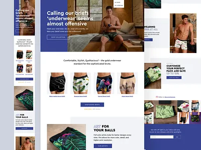 Bunch of Animals Underwear boxer briefs ecommerce product page shopify underwear