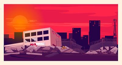 Apocalypse illustration part 01 destroy destruction illustration last day sketch virus