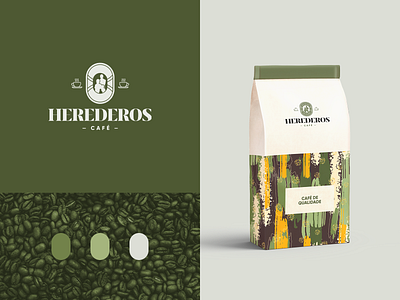 Herederos coffee branding business coffee design flat logo logo design logotype vector