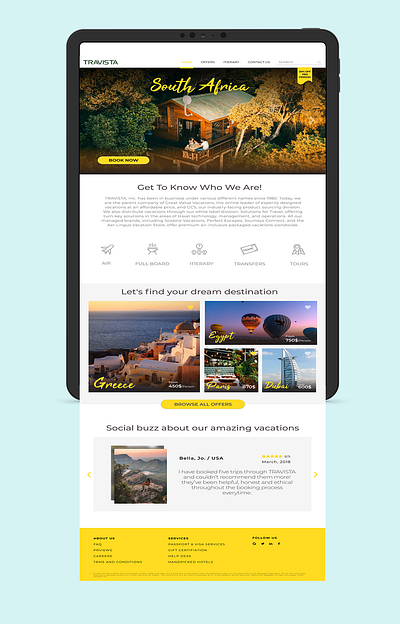 Travel Landing Page UI - Free Download branding design desktop free download landing page mobile ui stickers travel travel app ui ui ux uidesign ux design