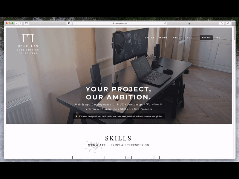 Darkmode portfolio website animation animation css darkmode lightmode macos minimal portfolio siri ui webdesign website