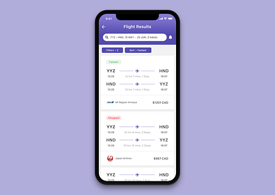 Flight App Concept app mobile travel ui ux