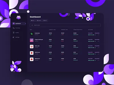 Overseen UI app design graphic design illustration minimal ui ux vector web website