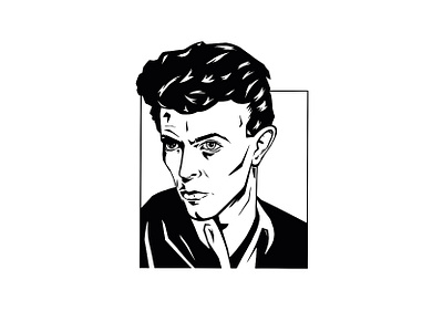 Illustration - Bowie Portrait bowie david bowie design illustration ink portrait procreate