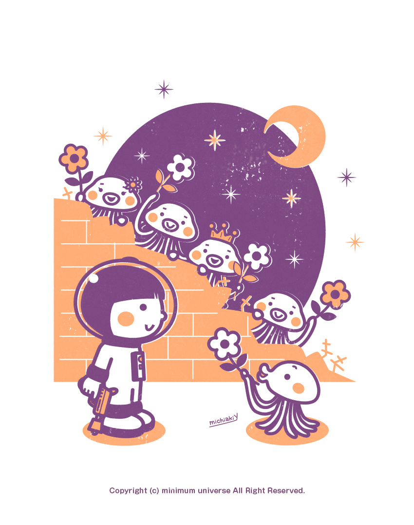 Astronaut​​​​​​​​​​​​​​ - ​​​​​​​Mars attack​​​​​​​! astronaut character cute illustration kawaii martian