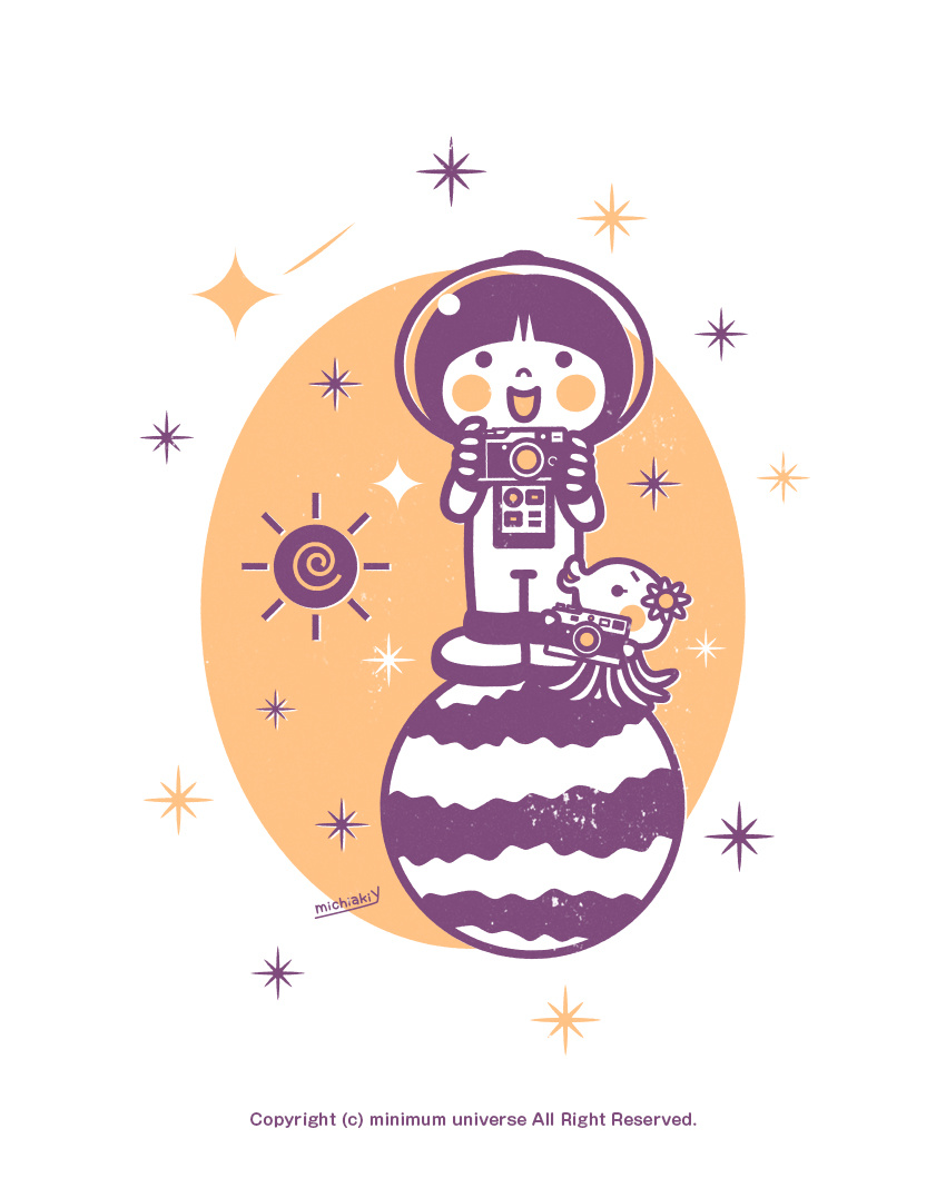 Astronaut​​​​​​​ - Camera astronaut camera character cute illustration kawaii martian
