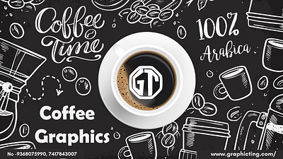 Coffee Poster Designing branding design hand drawn icon illustator illustration logo logo design photoshop vector