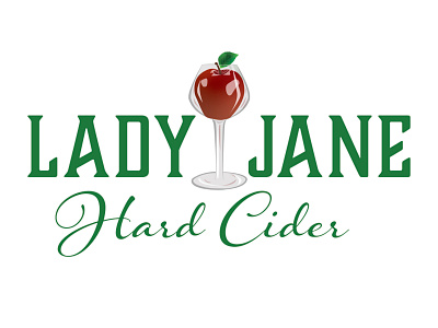 Lady Jane Hard Cider adobe illustrator aiga aigaupstatenewyork apples branding branding design craftbeer graphic design graphicdesign hard cider illustration illustrator label design logo vector wine