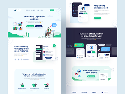 Tangkurak.io Landing page - Avatar illustrations 🤘 avatar avatar icons chat dashboard desktop flat ghost illustration landing page message mobile people platform product design tag talk talking typography ui website