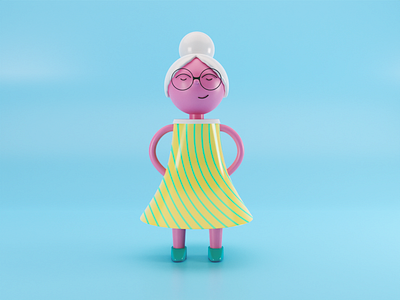 Granny 3d 3dcharacter after effects blender blender3d character illustration model