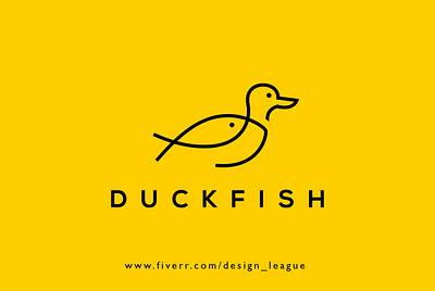 design unique and modern minimalist creative logo adobe illustrator adobe photoshop art artwork brand design brand identity creative design creative logo duckfish duckfish logo icon logo logo design logodesign minimalist modern trendy unique unique logo vector