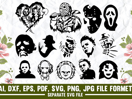 Horror Movie Villain SVG by Asma Tanha on Dribbble