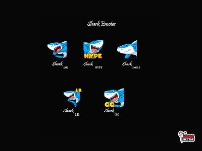 Shark Twitch Emotes cartoon customemote daily fun design emoji emote emotes gg graphicforstream hype lr motesemotes sad sad face shark week smile streamers twitch twitchemote twitchemotes