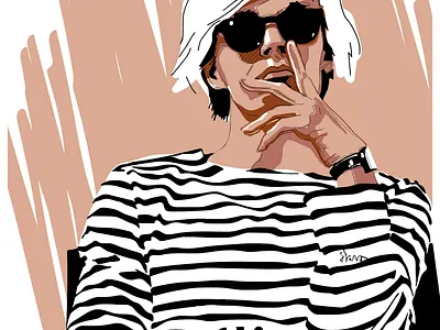 Andy Warhol adobe art digital portrait drawingart fashion illustration fashion illustrator icon illustration illustration digital illustrations poster vector vector illustration