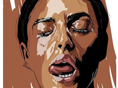 Monica Bellucci adobe art digital portrait drawingart erotica fashion illustration illustration illustration digital illustrations poster vector illustration