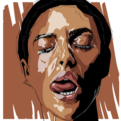 Monica Bellucci adobe art digital portrait drawingart erotica fashion illustration illustration illustration digital illustrations poster vector illustration