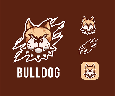 Bulldog animation branding character characterdesign design esport illustration illustrator logo logodesigner logodesigners mascot vector