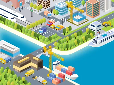 City part 2 city isometric