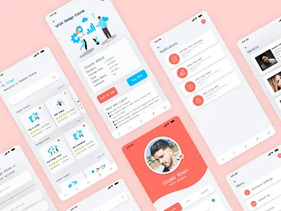 Education mobile app design app design design education education app educational mobile app mobile ui online course online course app ui ux