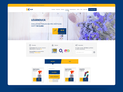 SK Club (2015) design eshop ui ux web webdesign website website design