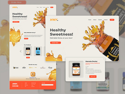 Landing Page Design: HNY. branding design ecommerce ecommerce shop inspiration landing page design landingpage logo newbie designer ui