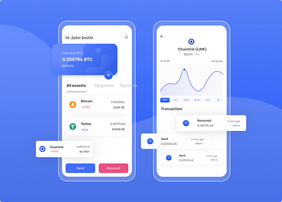 Multi crypto wallet UI agency agency landing page app clean clean ui design trend illustration minimal modern ui ui 2020 ui challenge ui kit ui ux ux ux ui website design