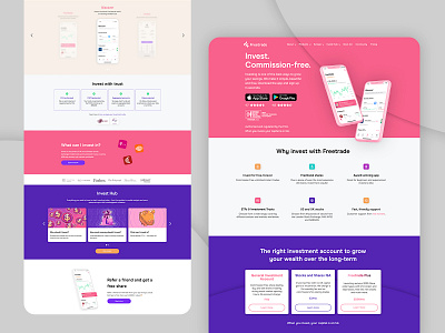 Freetrade | UI Design account app banking branding clean design digital design finance app fintech fintech branding illustration invest investing journey minimal mobile ui ui ux web web design