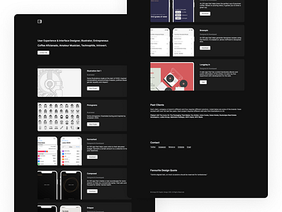 Minimal portfolio refresh dark dark dark mode dark ui designer minimal portfolio ui ui design ux ux design web design webdesign website