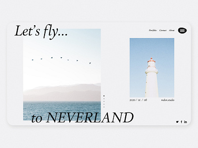 Lets Fly Landing Page - brand identity design landing landing page langing page ui ui design web web design webdesign website builder website concept website design websites