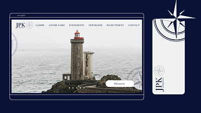 Web Concept - JPK Composites design minimal nautic ui web