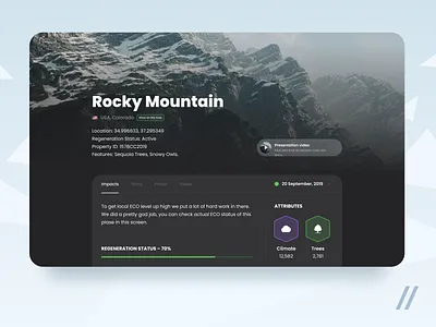 Ecology Saving App Design app design donations eco friendly ecology mobile mvp nature planet purrweb react native save startup ui ux web